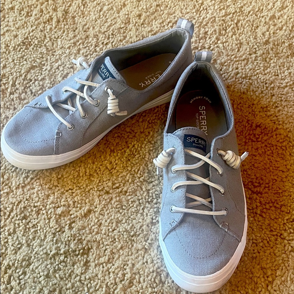 Sperry Light Gray Casual Sneakers. Worn once
